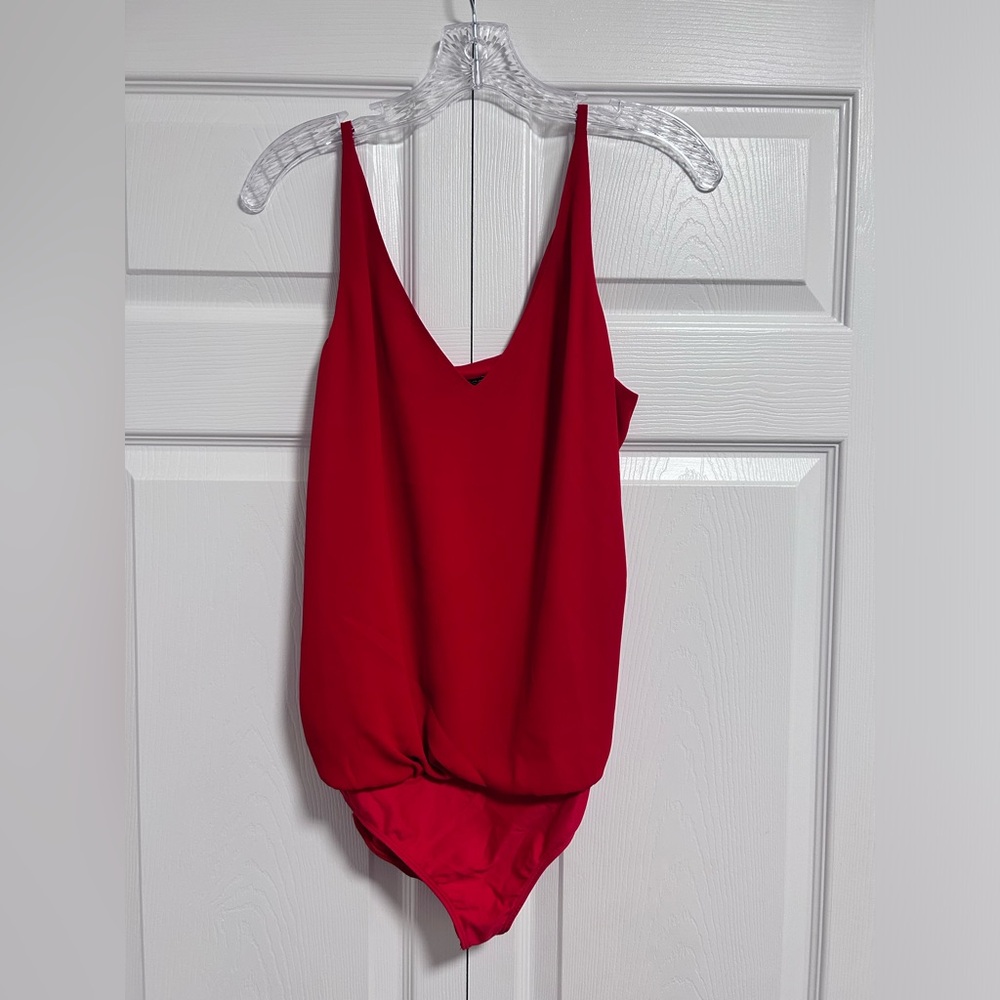 EXPRESS Red Bodysuit